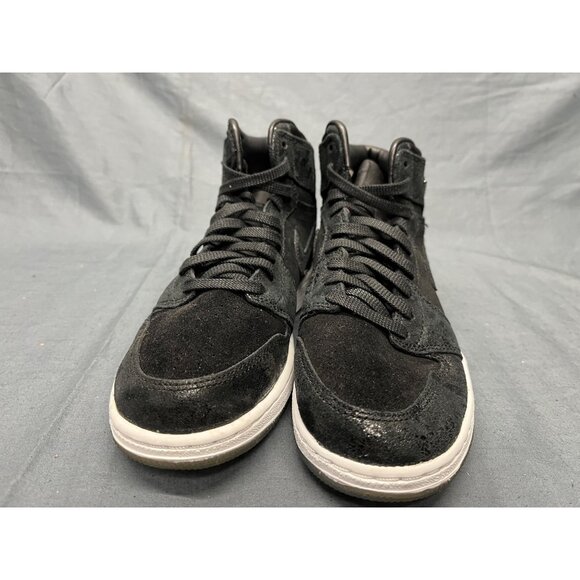 Nike Boys Jordan 1 Retro High (GS) 2016 Heiress Black Suede Size 4 NEW NO BOX! - Picture 3 of 11